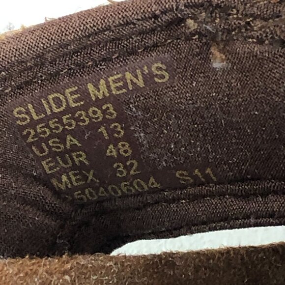 Earth Spirit Men's Size 13 Gelron 2000 Brown Leather Hook & Loop Casual Slides - Picture 14 of 15